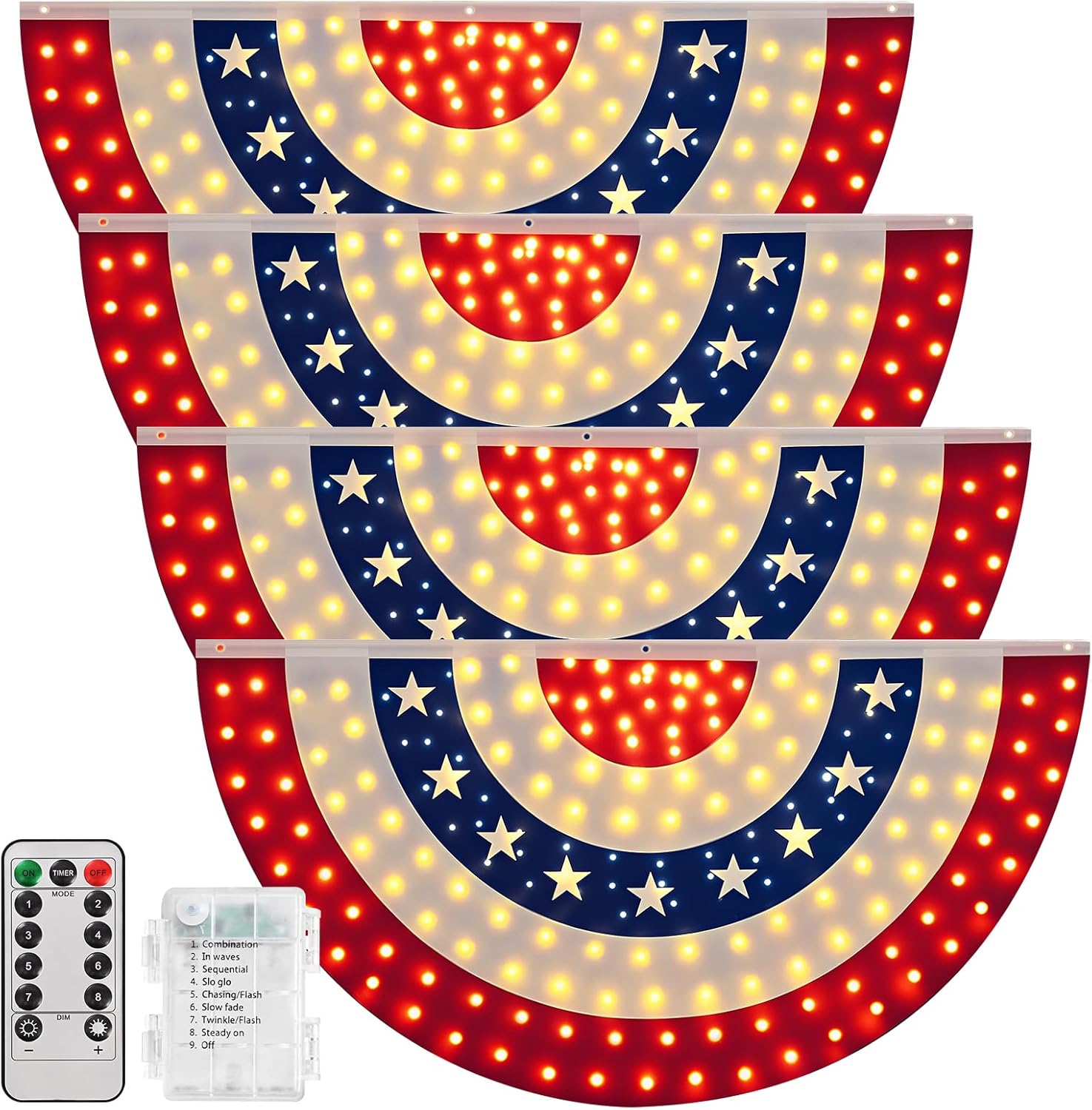 250th Anniversary American Commemorative Flag with LED Lights