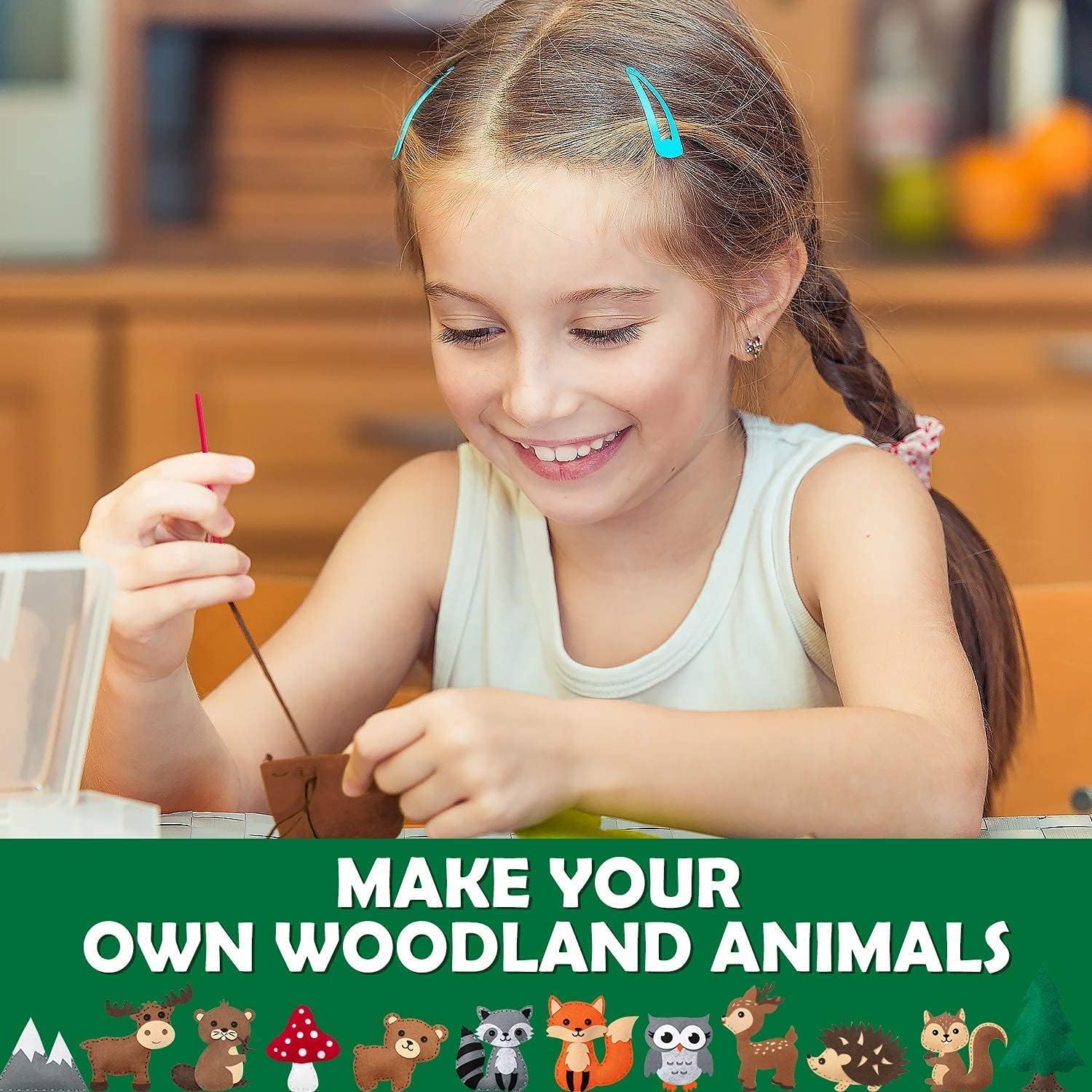 Woodland Animals Craft Kit Kids DIY Crafting