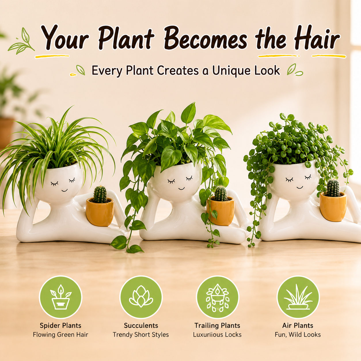 Funny Lazy Person's Flower Pot
