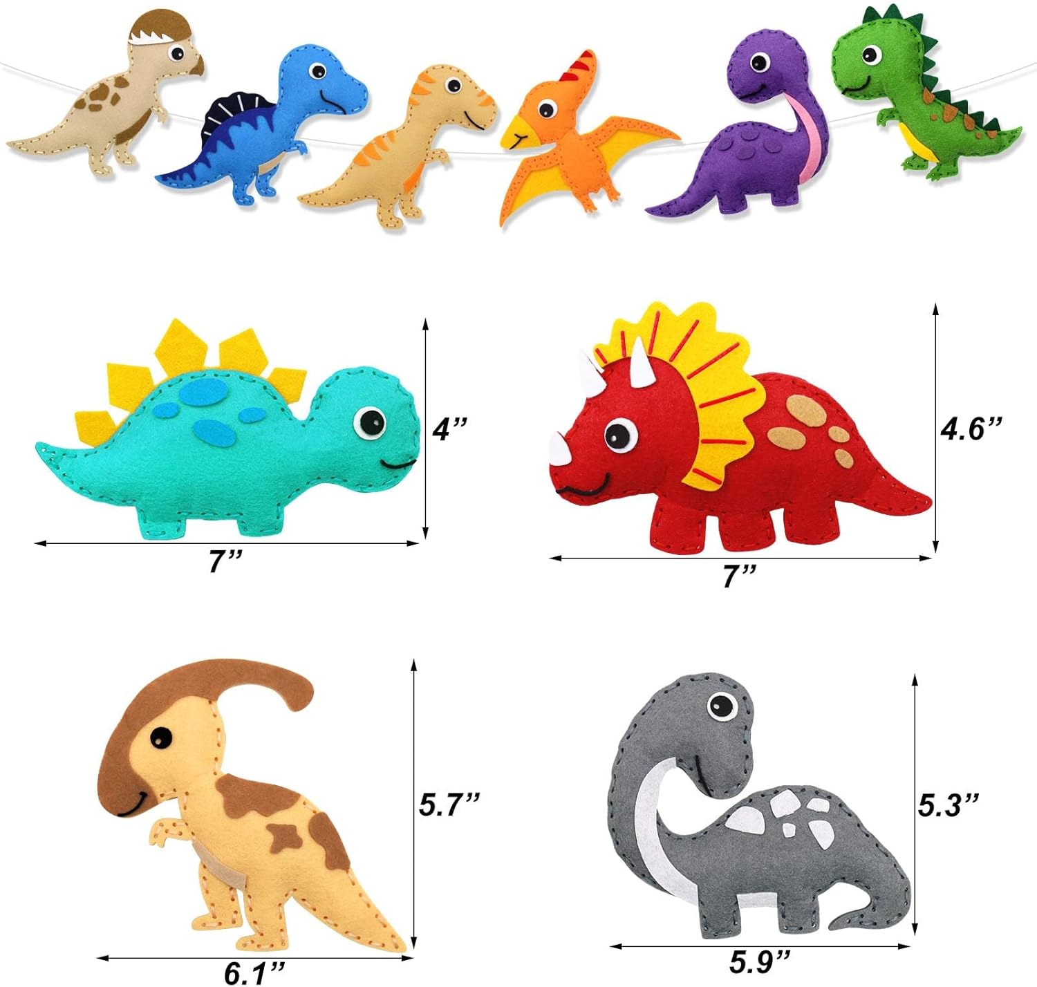 Dinosaur Sewing Craft Kit DIY Kids Craft