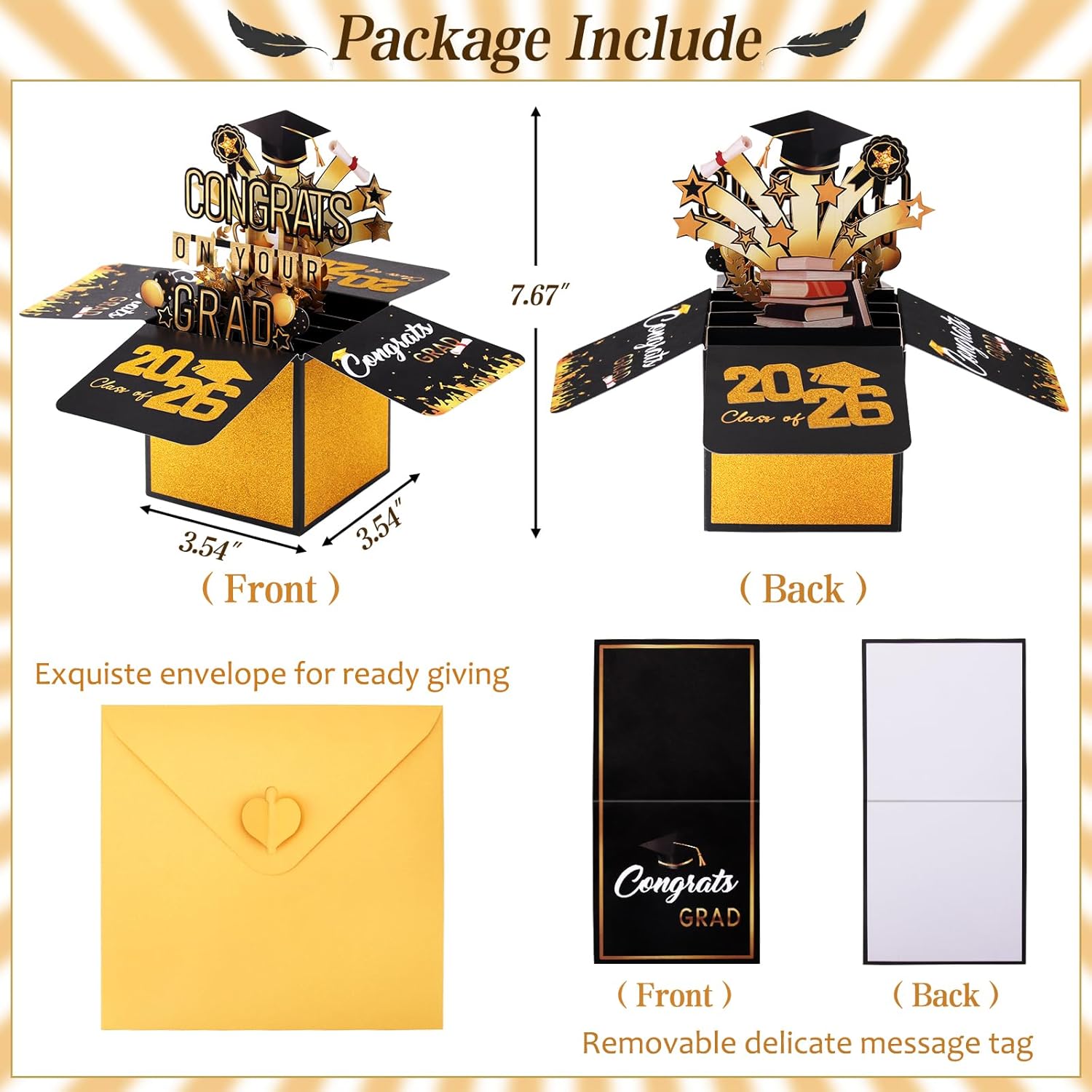 3D Pop Up Graduation Card - Class of 2026