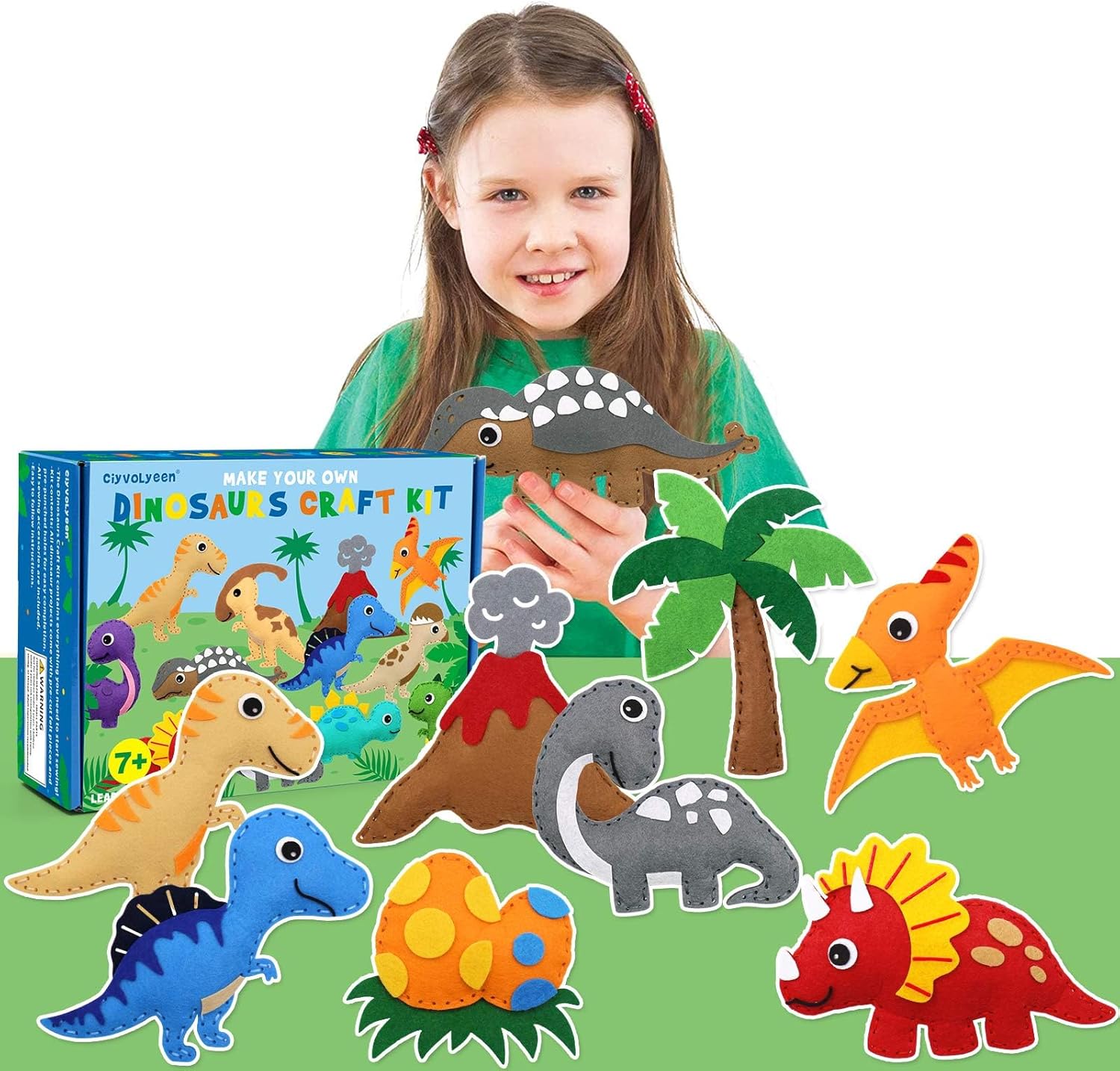 Dinosaur Sewing Craft Kit DIY Kids Craft
