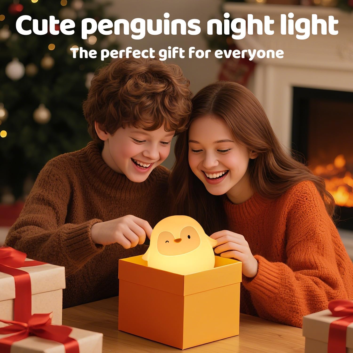 Penguin Silicone Night Light for Kids