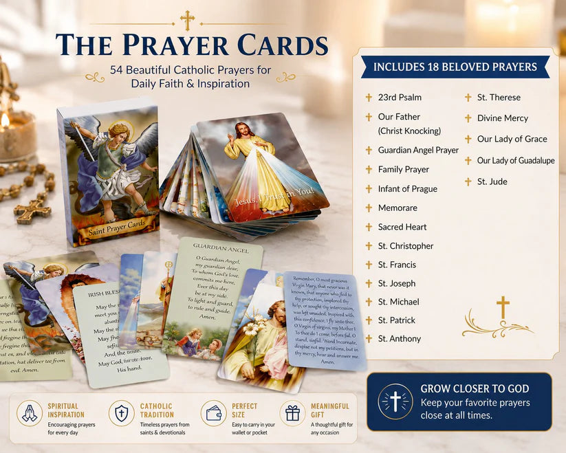 Catholic Leather Holy Card Holder with Snap Closure