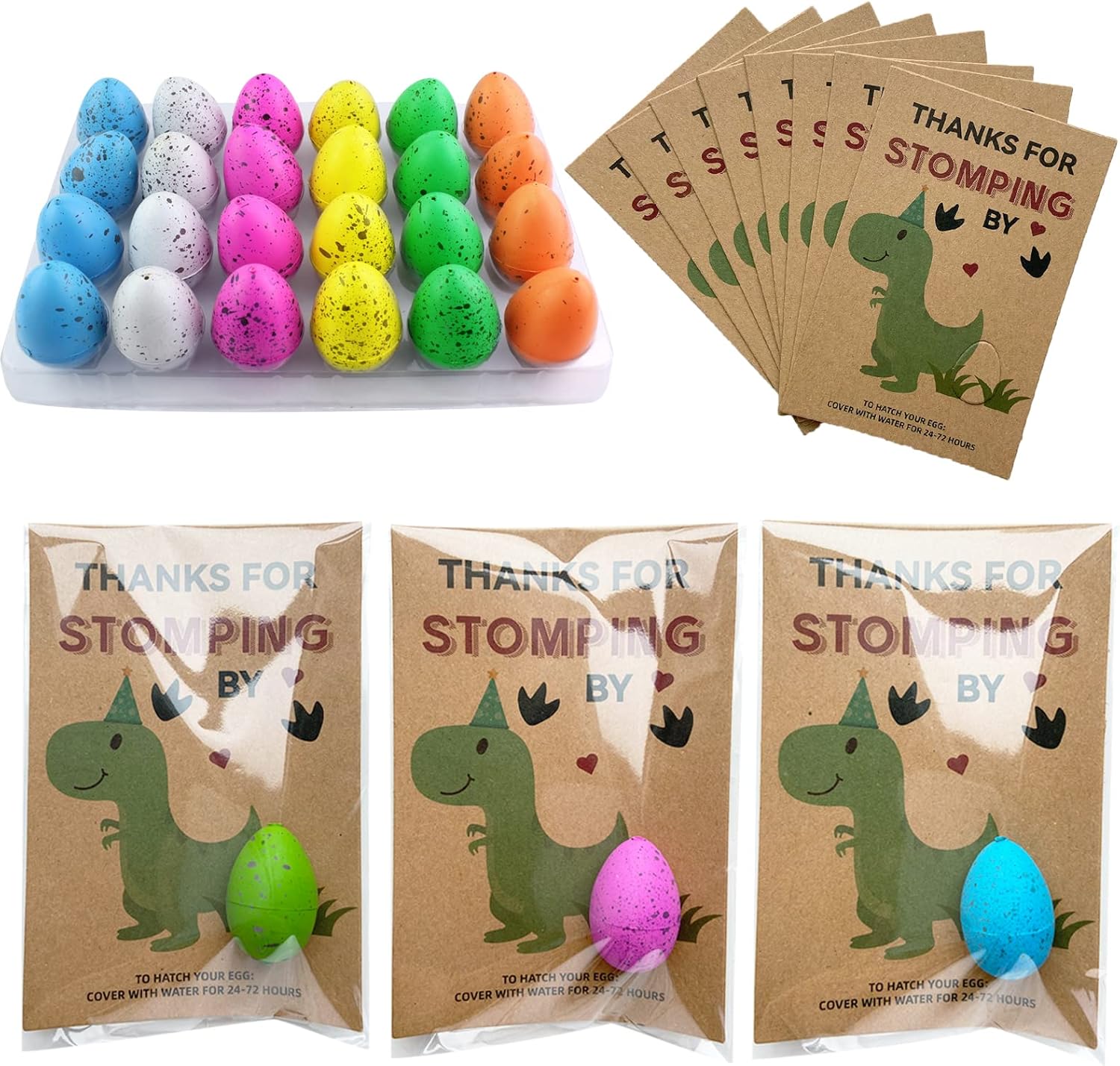💖Valentine's Day Gift Set - Hatching Dino Egg Thank You Cards