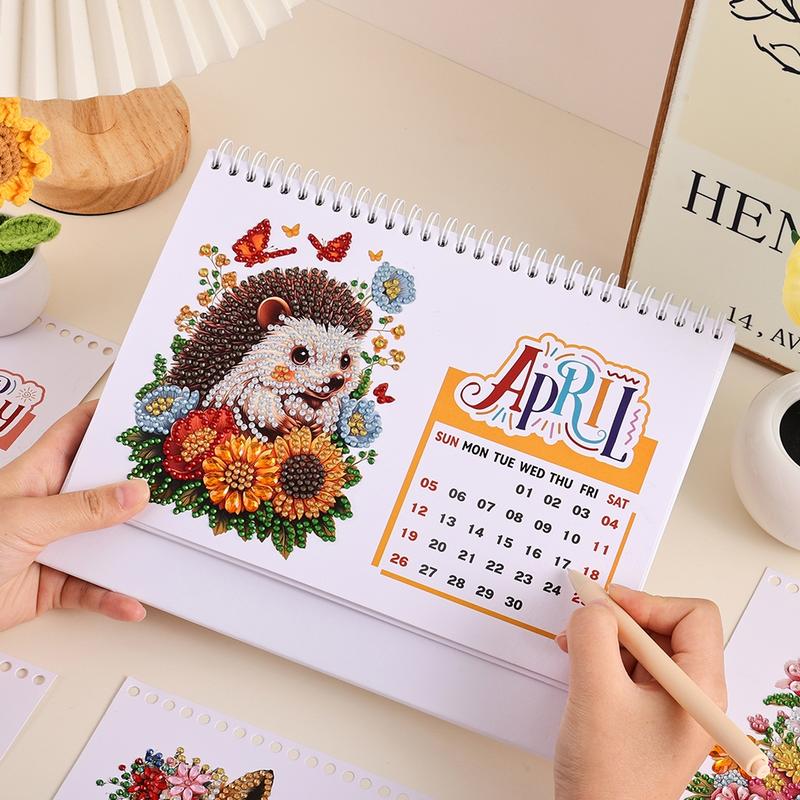 2026 DIY Diamond Painting Desk Calendar