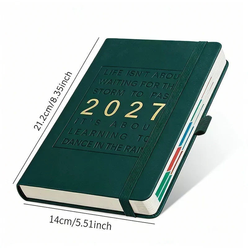 2027 Daily Planner Notebook A5 – Dated One Day Per Page Journal