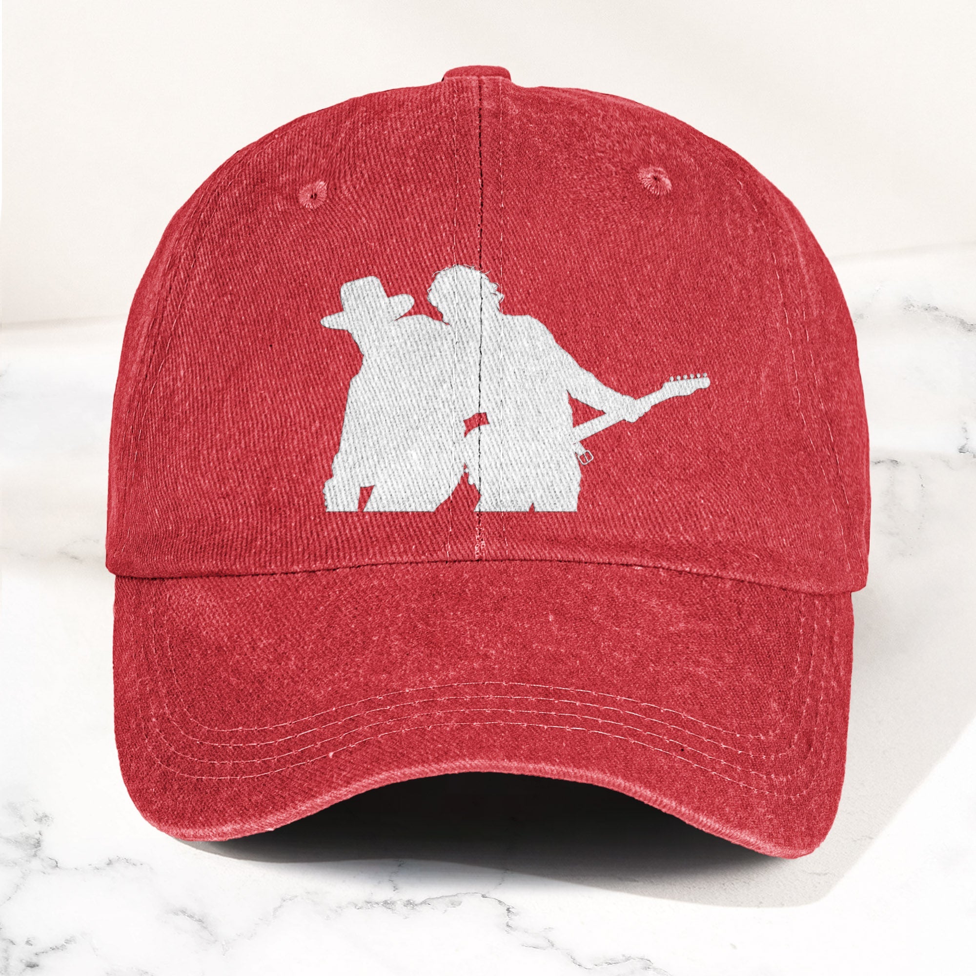 Bruce Springsteen And Clarence Clemons Denim Cap – Retro Rock Music Fan Cap