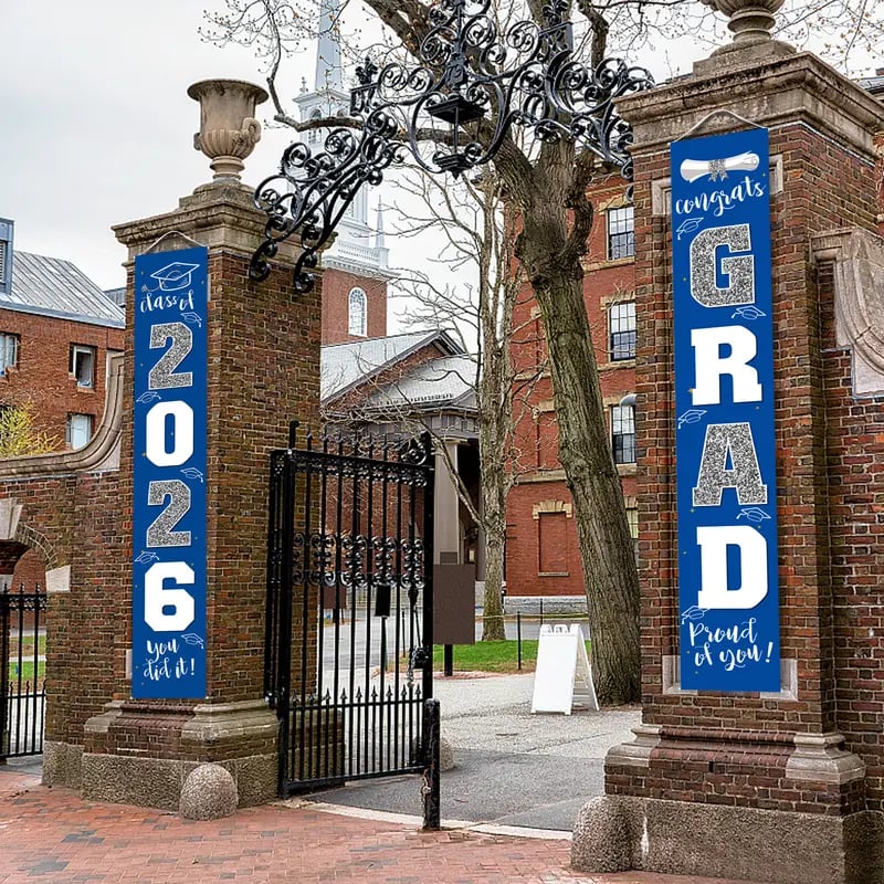 🎓Class of 2026 Graduation Banner 11.8" x 70.87"  (✨Set of 2)