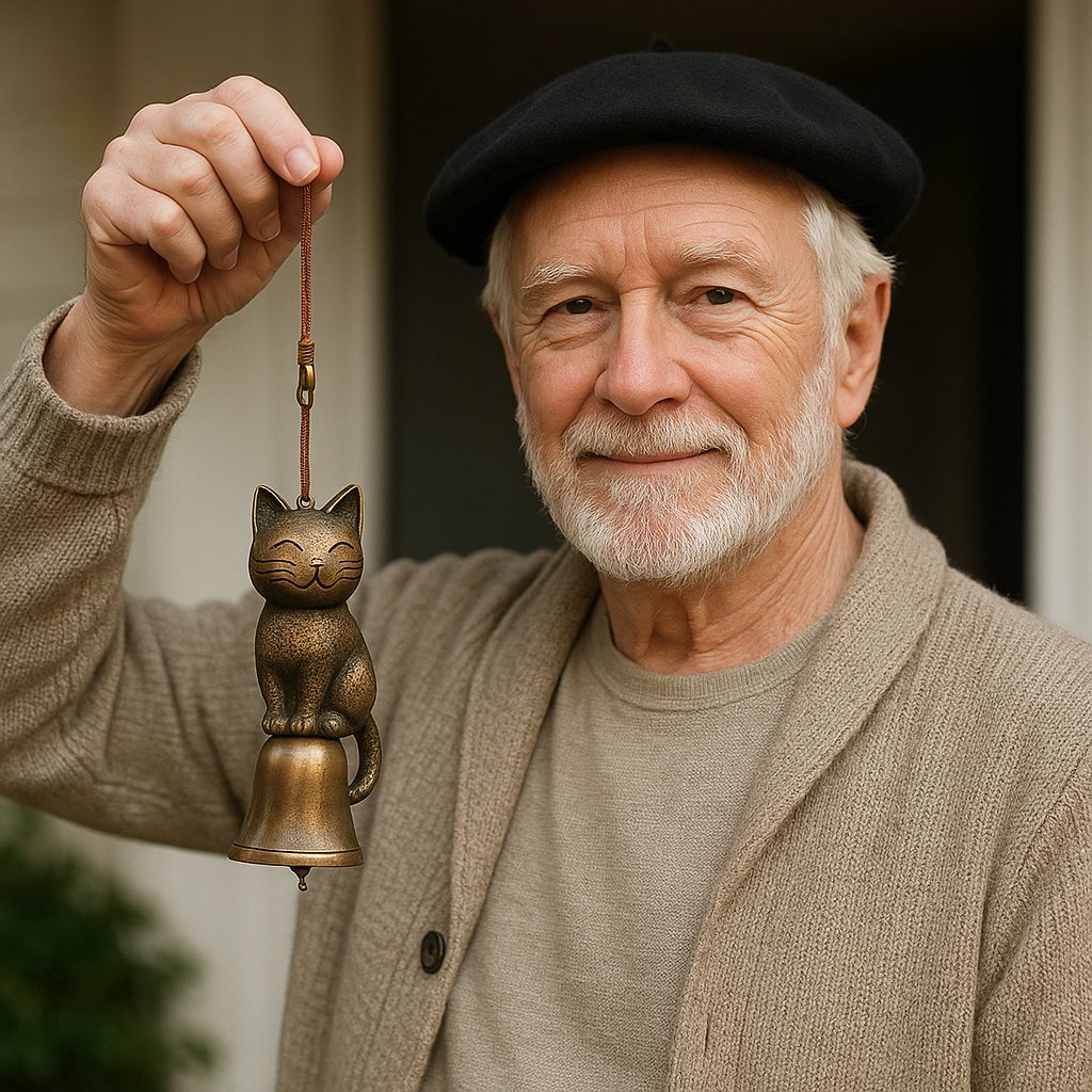 Handmade Retro Cat Wind Chime