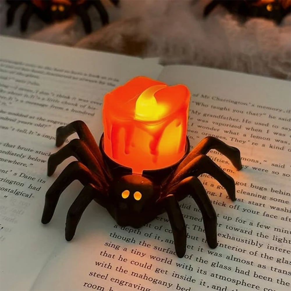 Spooky Halloween Pumpkin Lamp – Flameless Flickering LED Candle