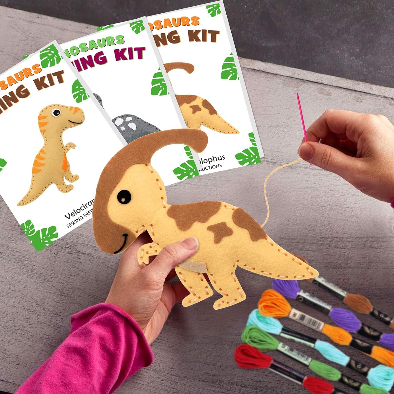 Dinosaur Sewing Craft Kit DIY Kids Craft