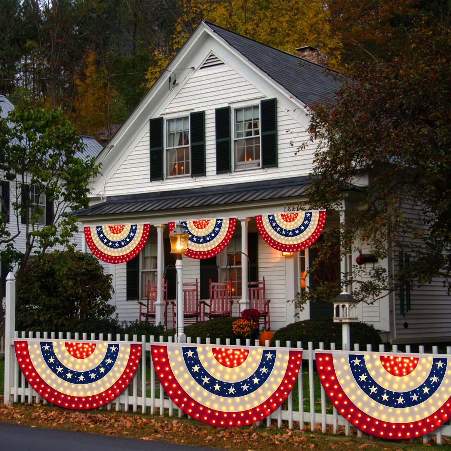 250th Anniversary American Commemorative Flag with LED Lights