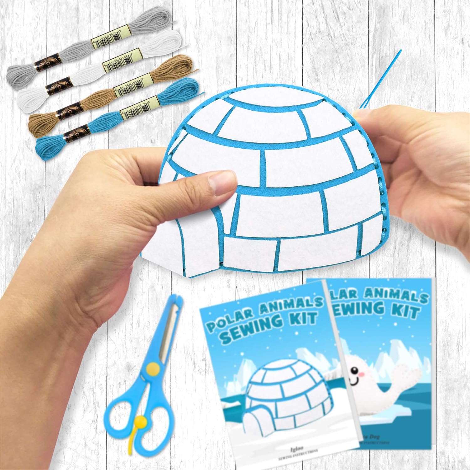Polar Animals Sewing Kit for Kids