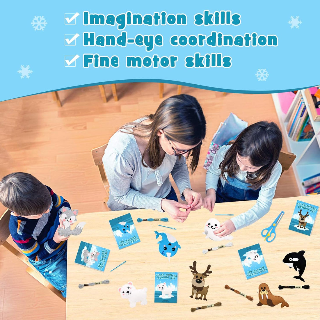 Polar Animals Sewing Kit for Kids