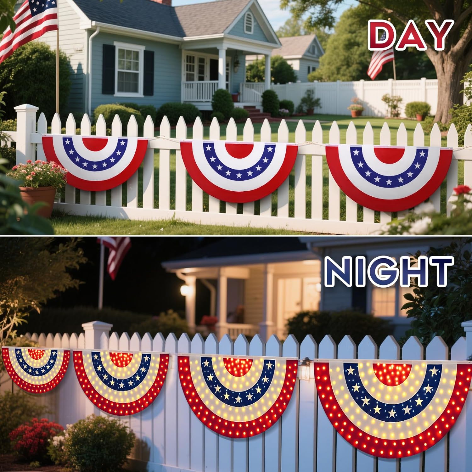 250th Anniversary American Commemorative Flag with LED Lights