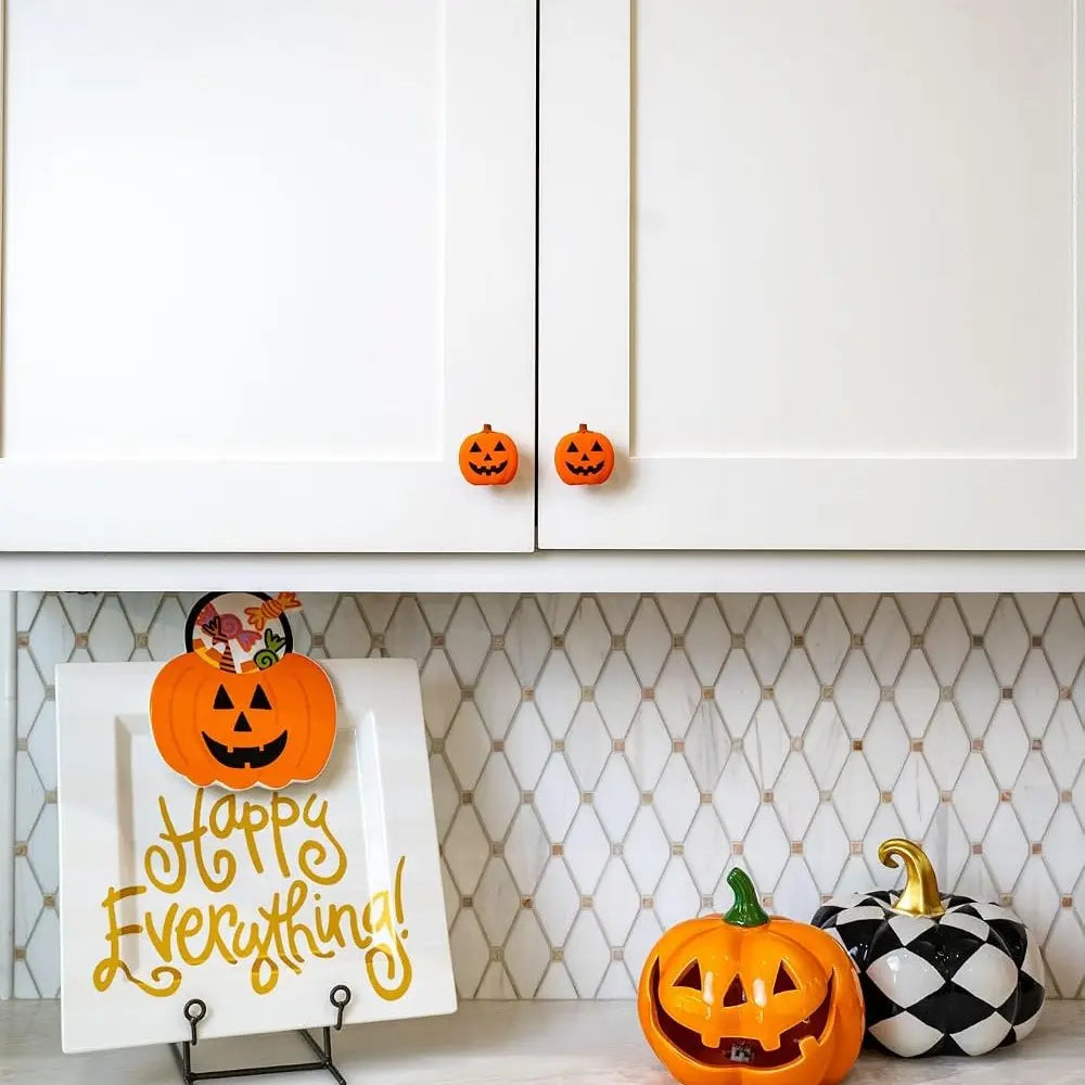 Holiday Decorative Knob Covers  – Pumpkin & Peppermint Sets
