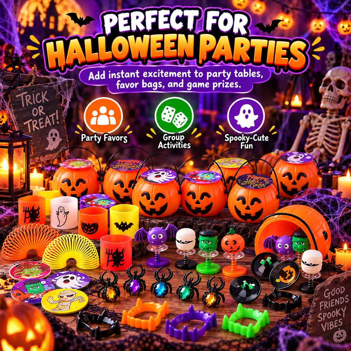 144PCS Halloween Toy and Gift Set for Kids