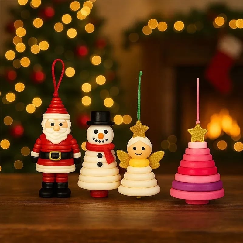 DIY Button Snowman Ornament Kit