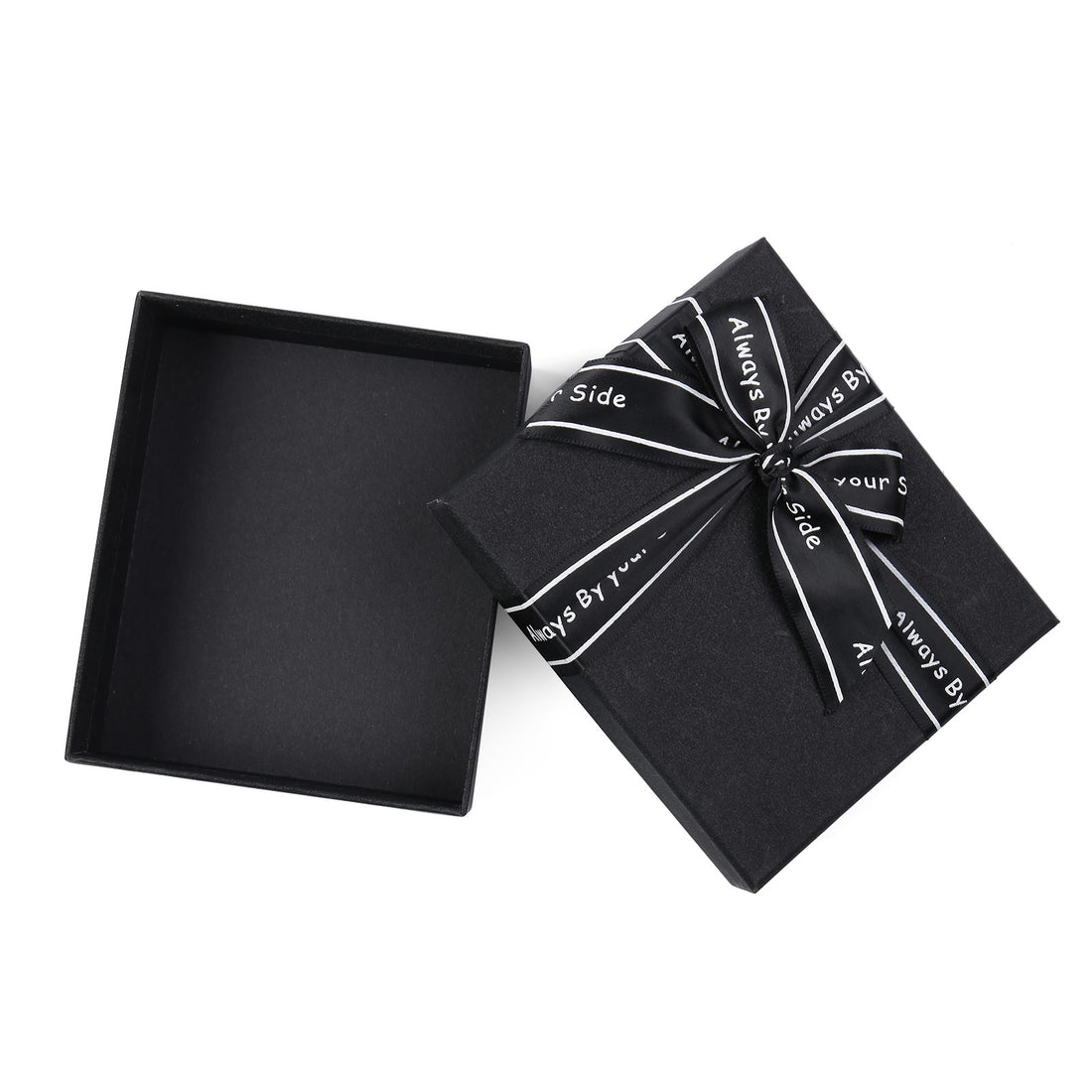 Coffret cadeau exquis Emballage cadeau noir Boîte à bijoux