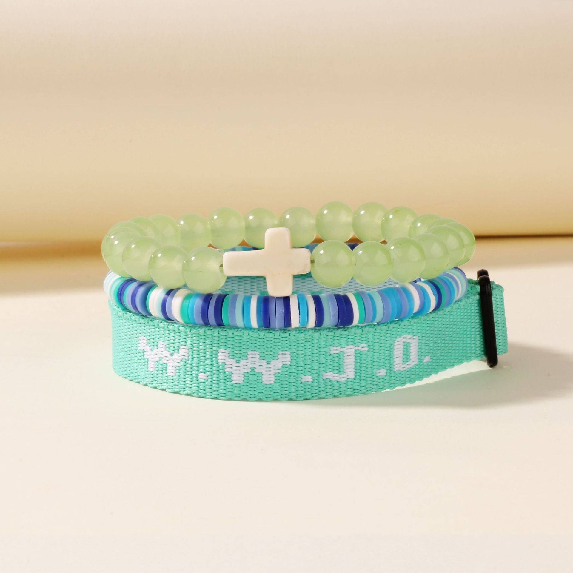 Cross Three-Piece Bracelet Woven Bracelet