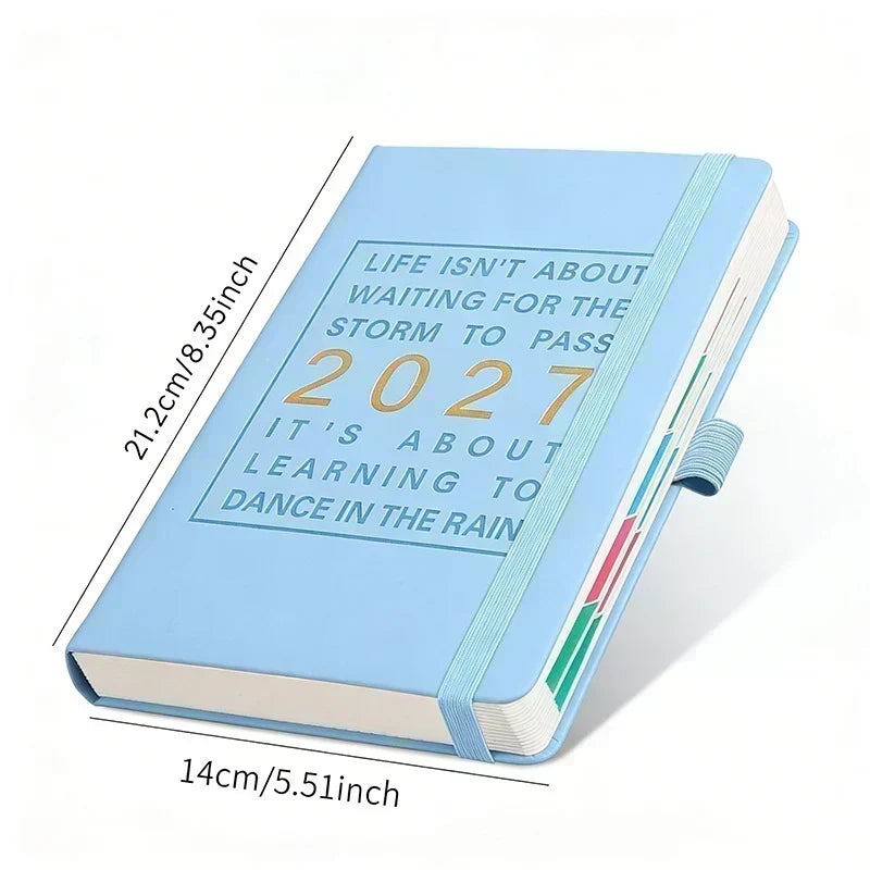 2027 Daily Planner Notebook A5 – Dated One Day Per Page Journal