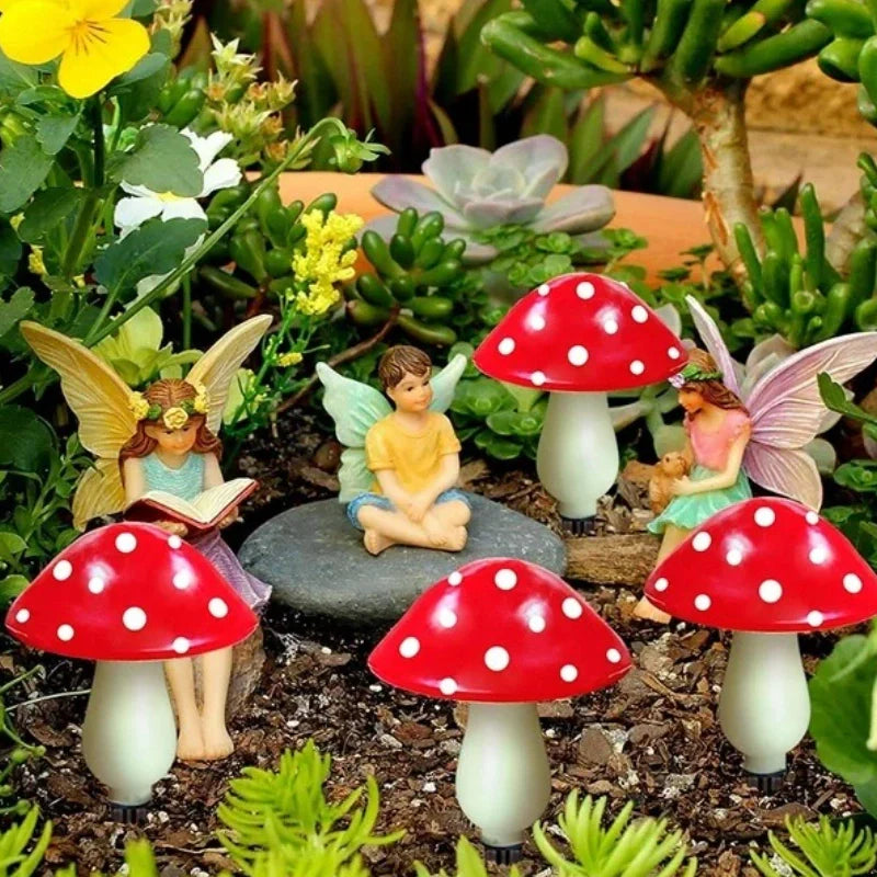 Solar Mushroom Garden Stake Light
