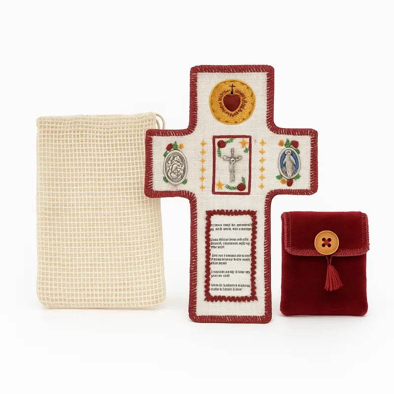 Handmade Catholic Prayer Pocket