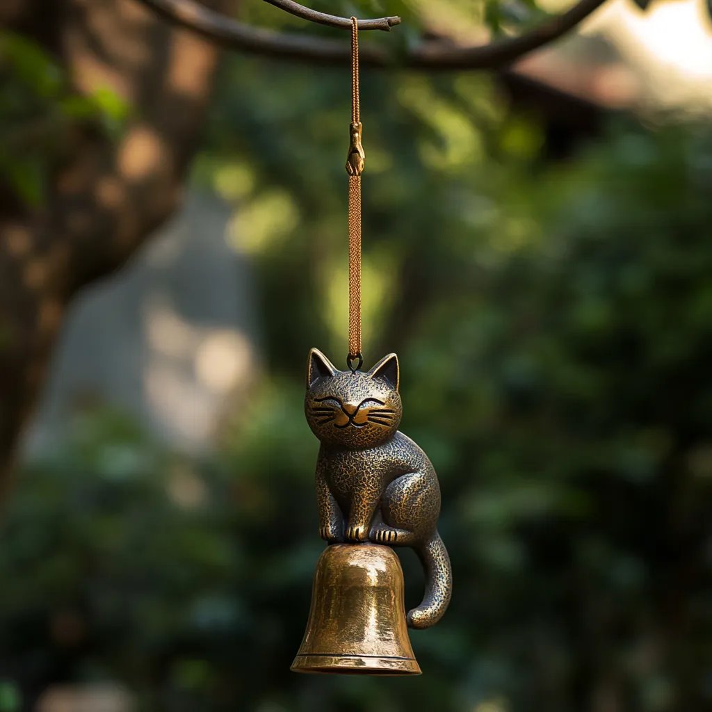 Handmade Retro Cat Wind Chime