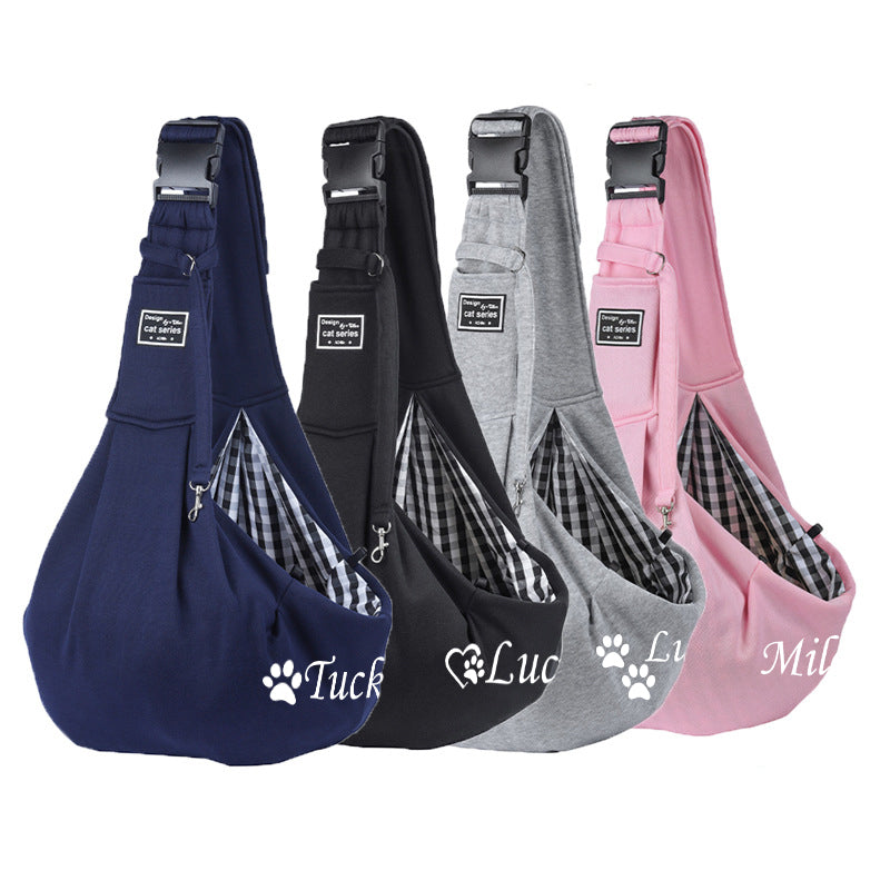 Personalized Pet Hands Free Sling Carrier