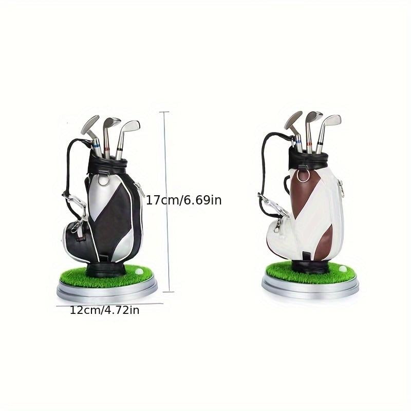 Golf Pen Holder with 3-Pen Set – Stylish Desk Organizer for Golf Lovers