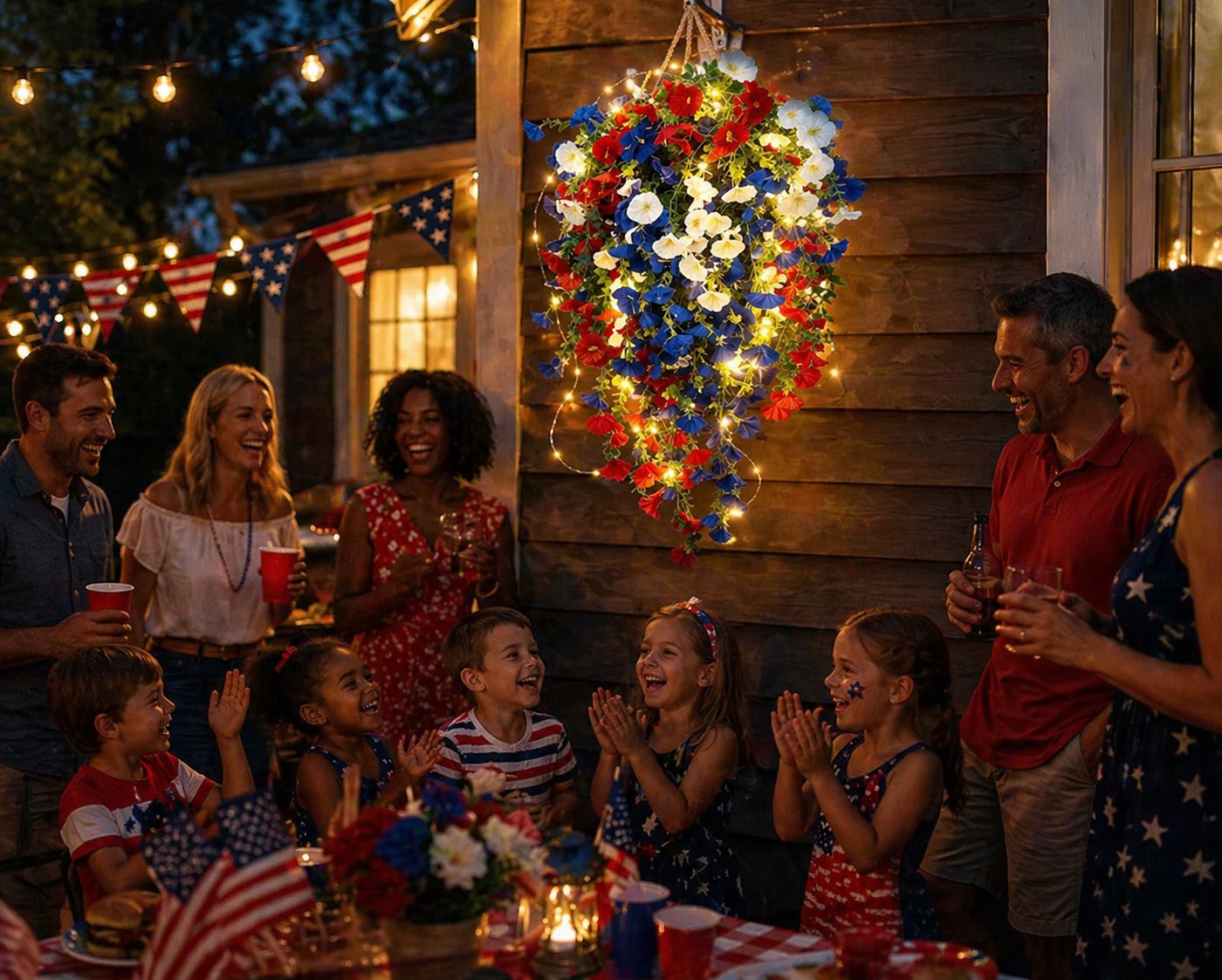 Celebrate America’s 250th Anniversary with Patriotic Hanging Flower Baskets