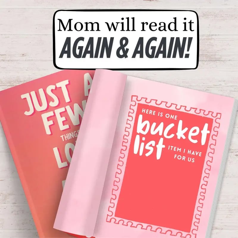 Just a Few Things I Love About You Mom – Fill-In Journal for Mother's Day