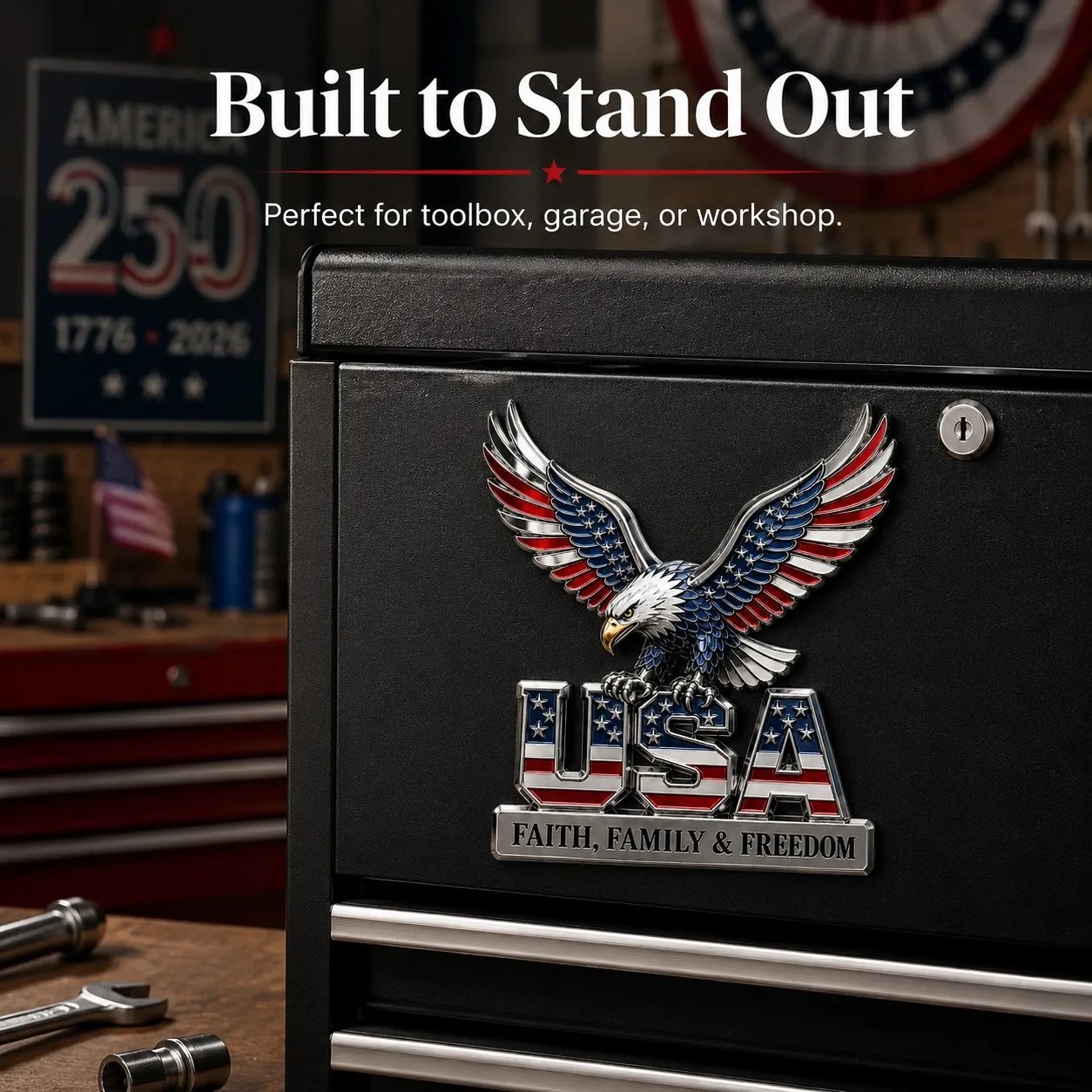 250th Anniversary Faith, Family & Freedom Emblem