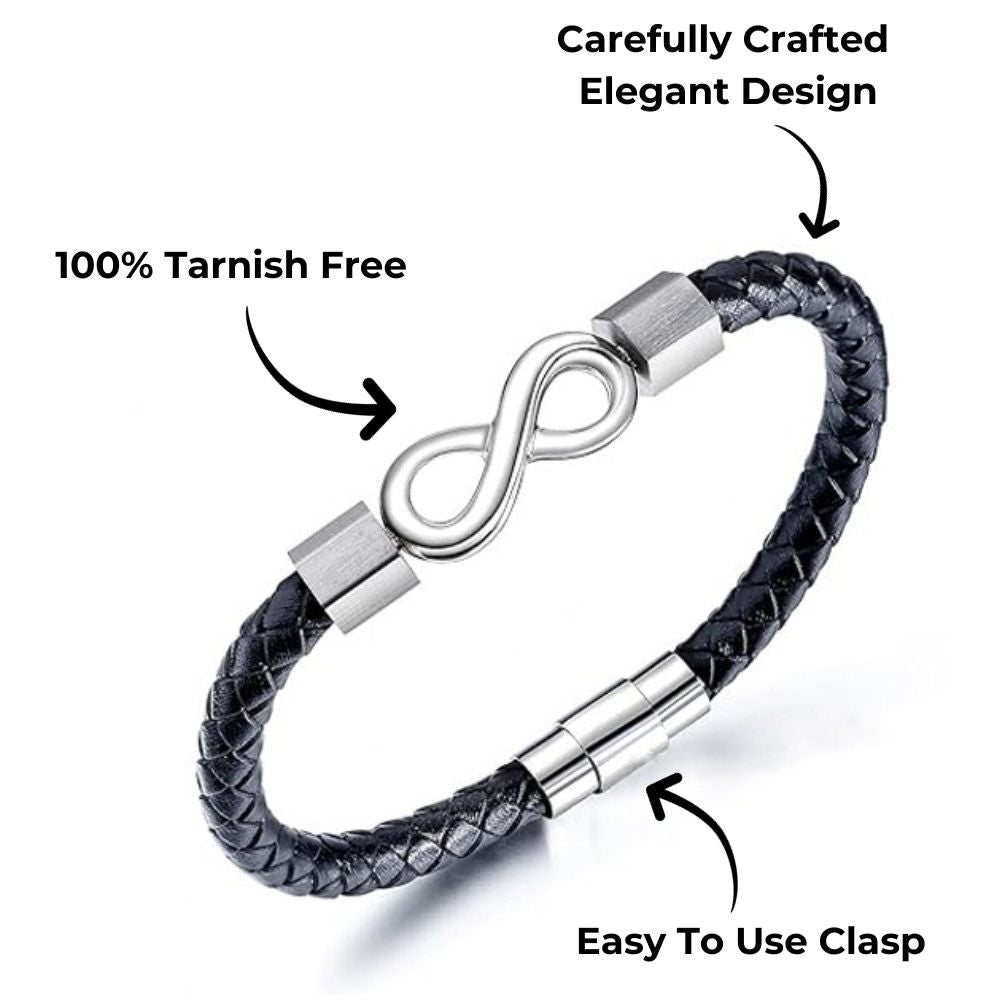 « À Mon Homme » - Bracelet Personnalisé Infini
