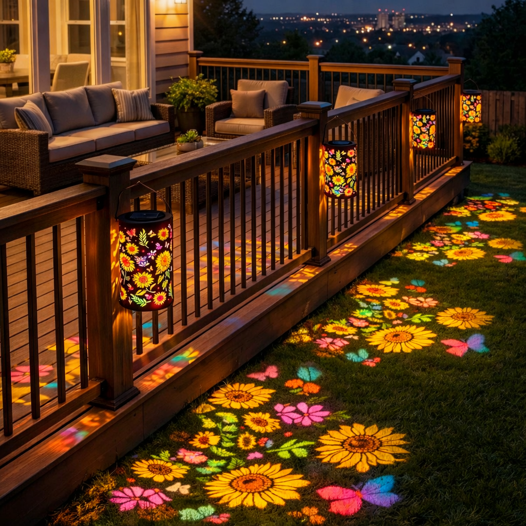 Lanterne solaire de jardin décorative Tournesol lumineux
