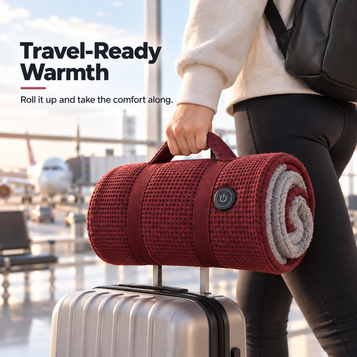 🛋️ The Blanket You Don’t Have to Keep Fixing – Heated Wearable Wrap