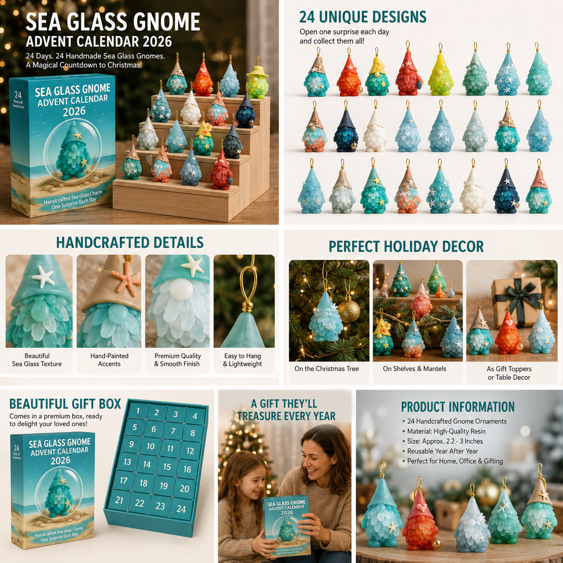 Sea Glass Gnome Advent Calendar 2026