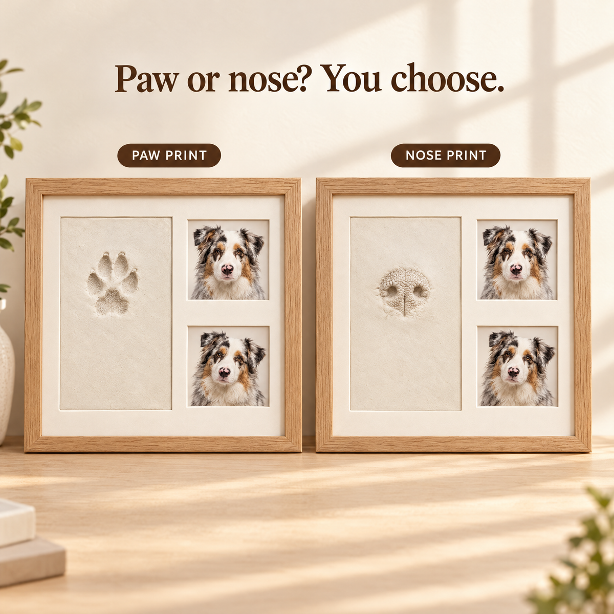 Baby & Pet Paw Print Keepsake Frame – A Forever Memory of Your Little Loves