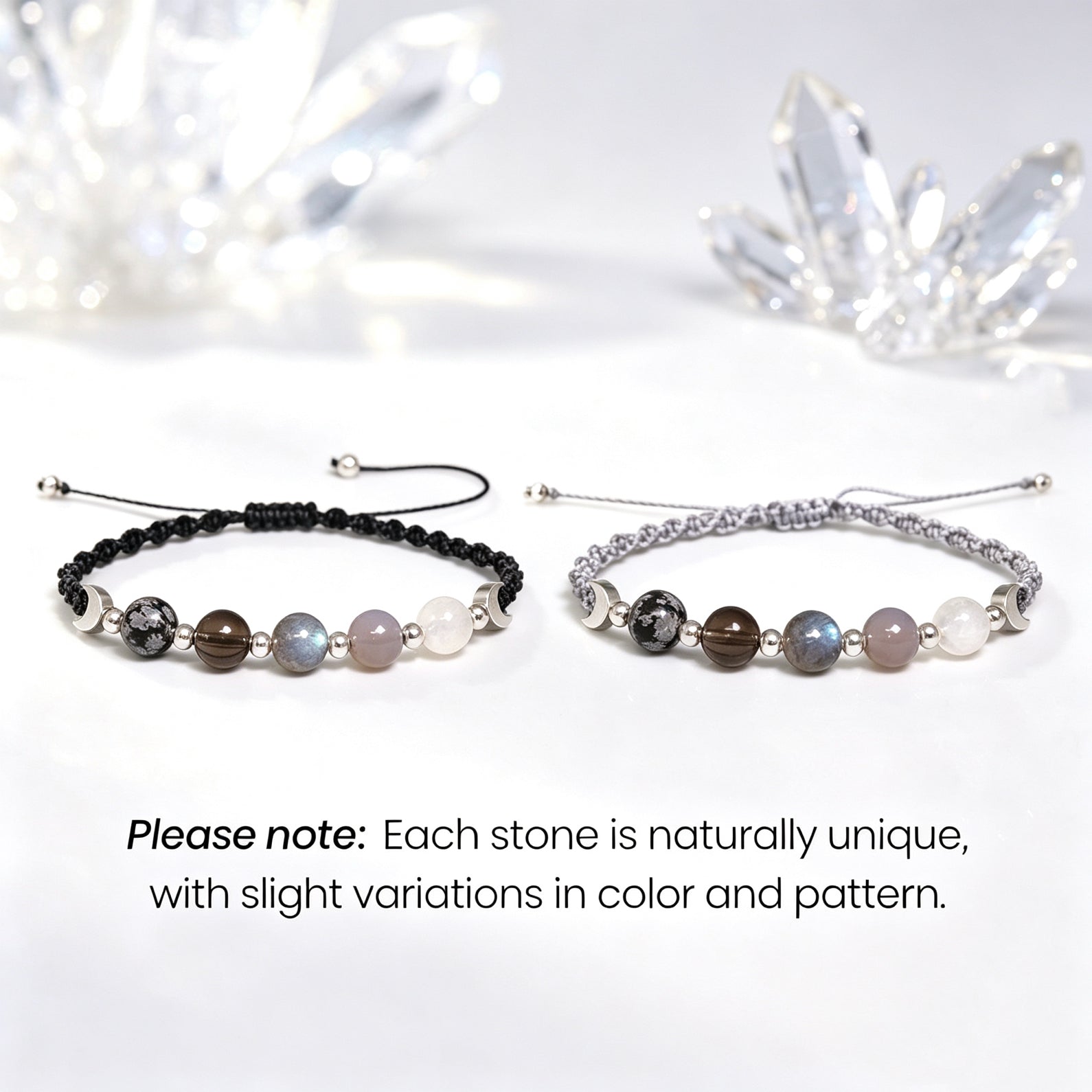 This Too Shall Pass Moon Phase Crystal Bracelet