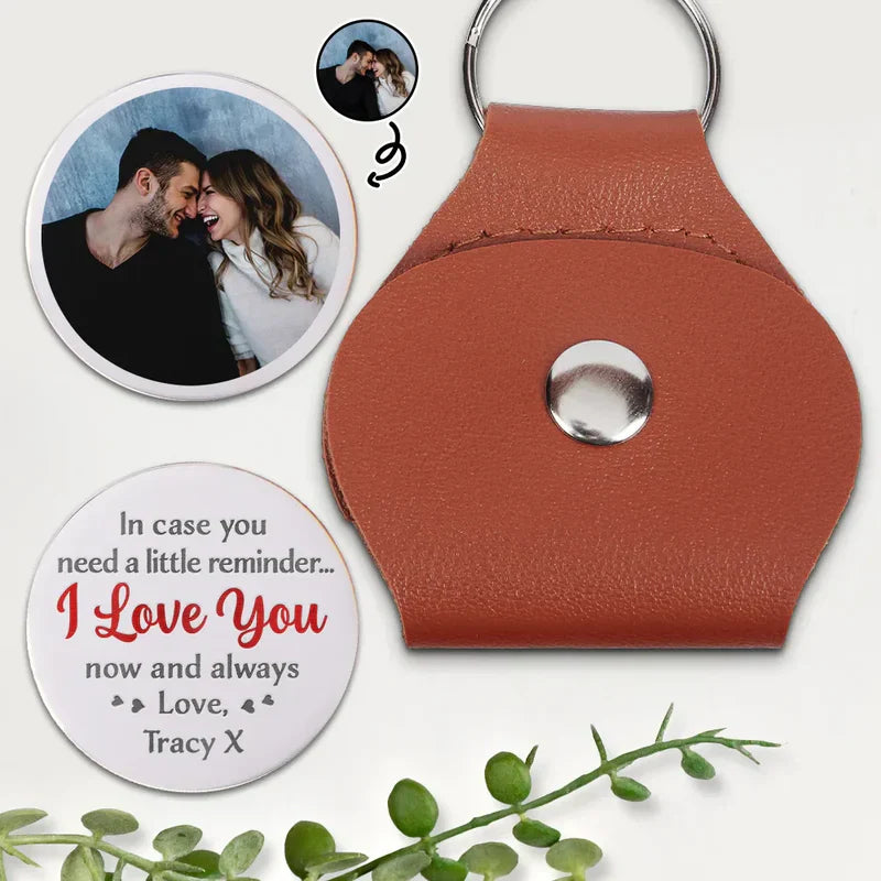 Custom Pocket Hug Keychain with Photo and Personal Message