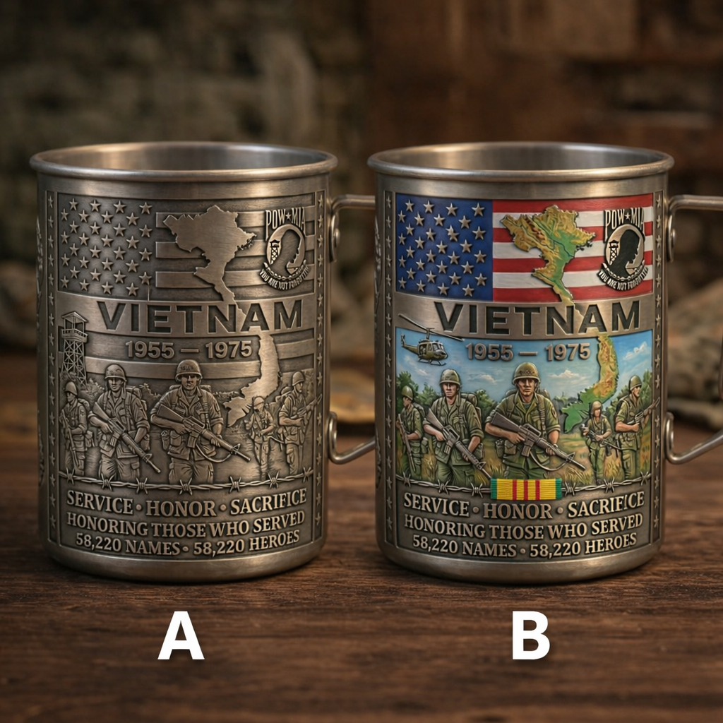Vietnam Veteran Coffee Mug – 1955–1975 Service Tribute Gift