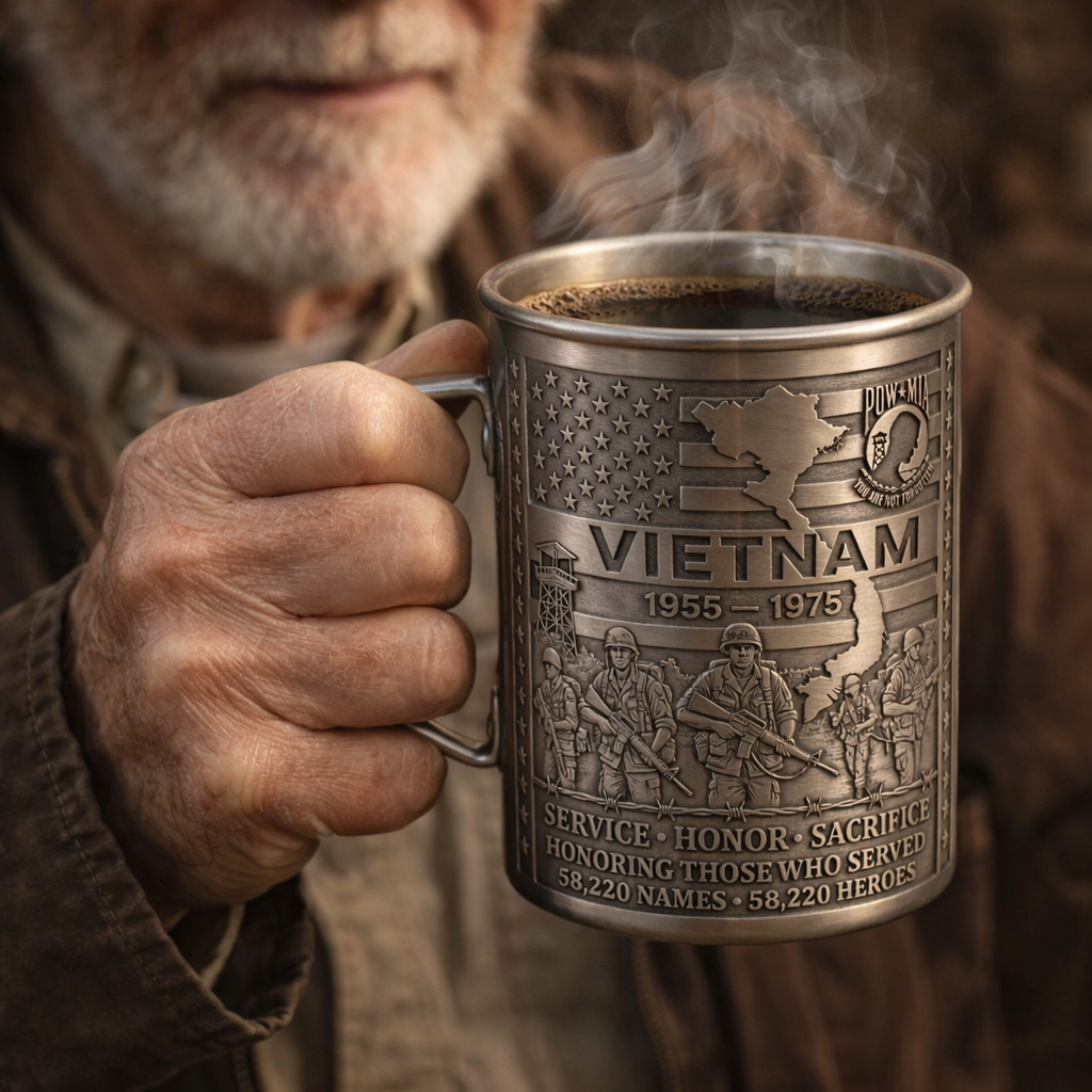 Vietnam Veteran Coffee Mug – 1955–1975 Service Tribute Gift