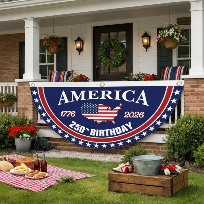 250th Anniversary USA Fan Flag 🇺🇸