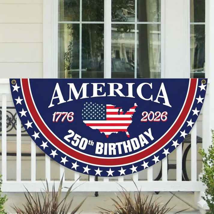 250th Anniversary USA Fan Flag 🇺🇸