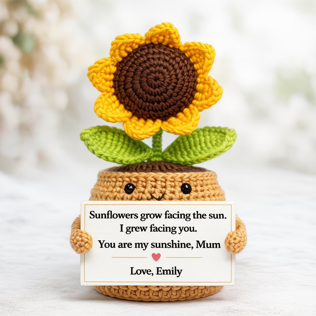 You are my sunshine - Custom Flower Crochet Mother's Day Gift