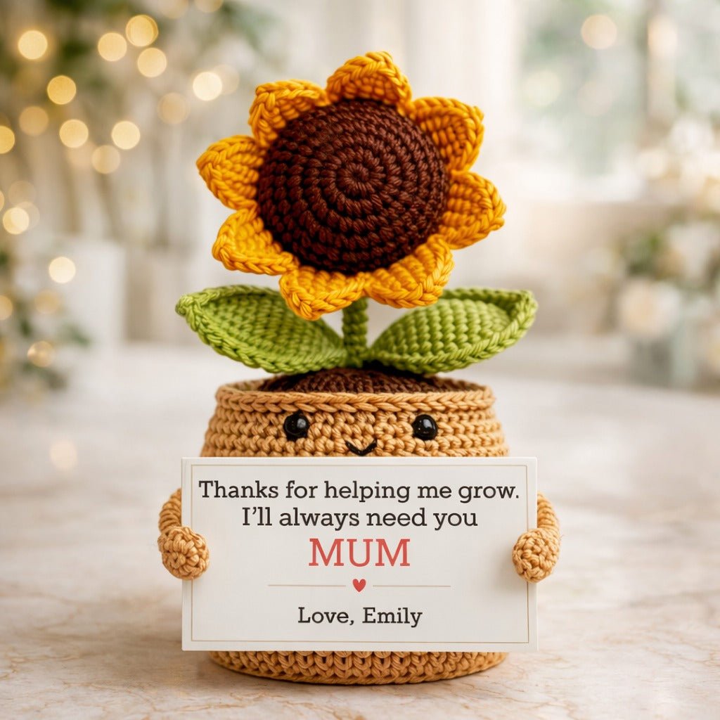 J'aurai toujours besoin de toi - Cadeau personnalisé pour la fête des mères en crochet de fleurs