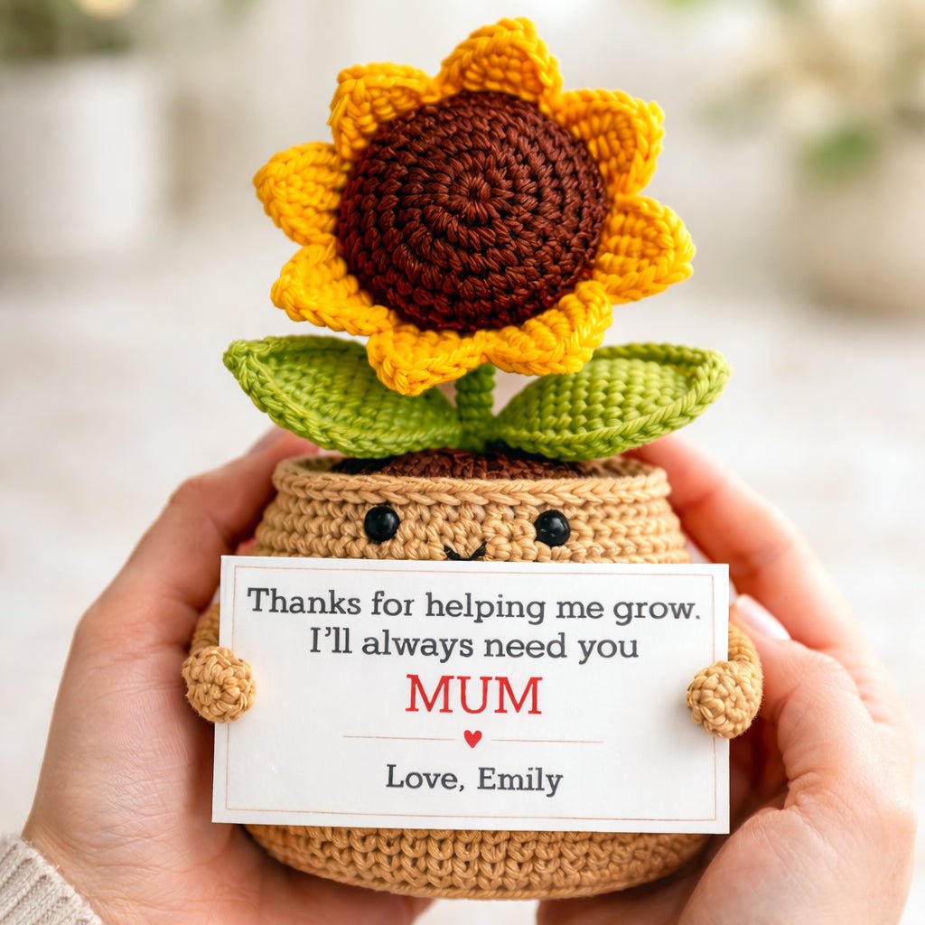 J'aurai toujours besoin de toi - Cadeau personnalisé pour la fête des mères en crochet de fleurs