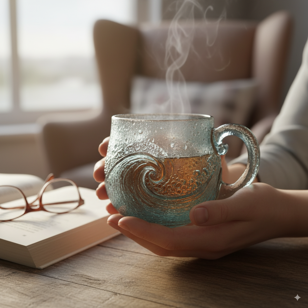 Ocean Wave Glass Mug