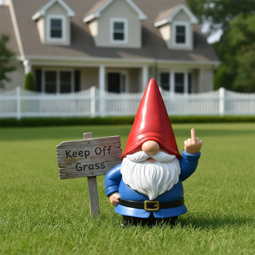 Patriotic Polyresin Gnome Garden Statue